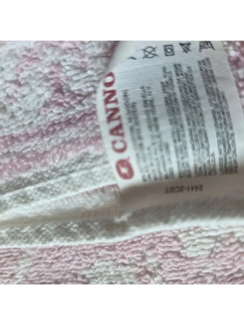 Cannon Pink & White Floral Jacquard Towel Set - 3 Pieces - 23x38 16x21 16x22 